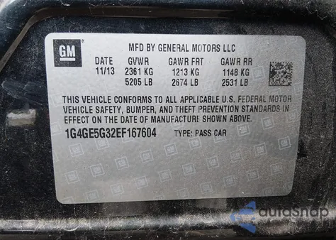 2014 Buick Lacrosse Premium I Group z USA, uszkodzony, nr VIN 1G4GE5G32EF167604